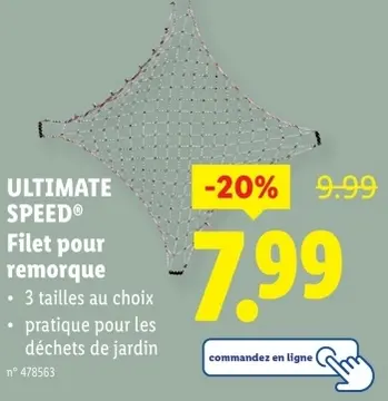Offre: Filet pour remorque