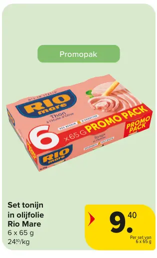 Promotie: Set tonijn in olijfolie