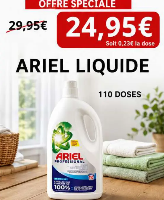 Offre: Ariel liquide