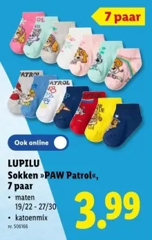 Promotie: Sokken »PAW Patrol«