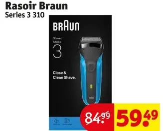 Offre: Rasoir Braun Series 3 310