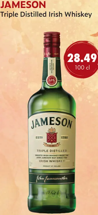 Aanbieding: Triple Distilled Irish Whiskey