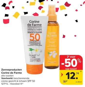 Aanbieding: Zonneproducten Corine de Farme
