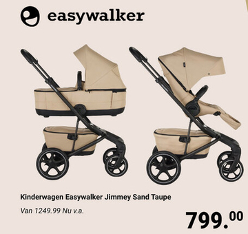 Aanbieding: Kinderwagen Easywalker Jimmey Sand Taupe