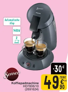 Aanbieding: Koffiepadmachine