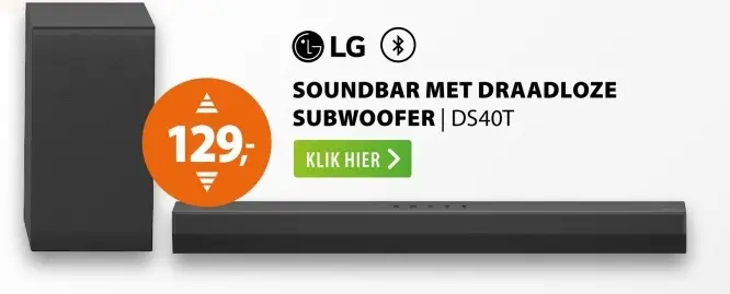 Aanbieding: Soundbar met draadloze subwoofer | ds40t