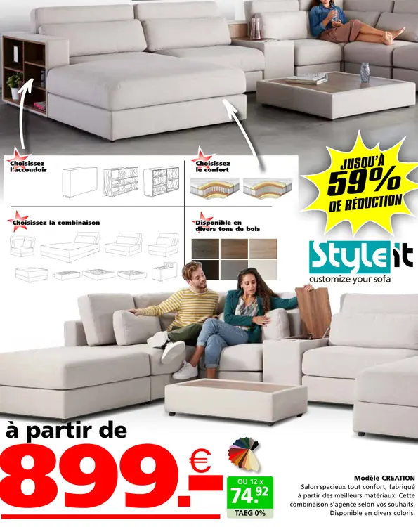 Offre: Modèle CREATION