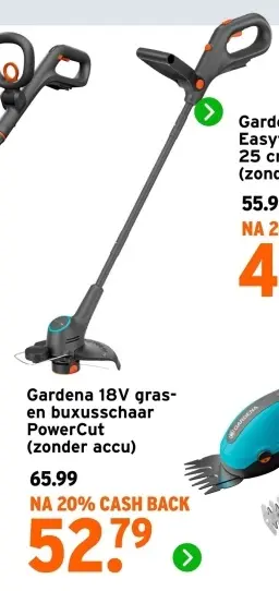 Aanbieding: 18V gras- en buxusschaar PowerCut