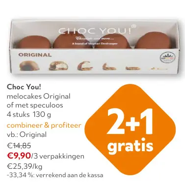 Promotie: melocakes Original of met speculoos