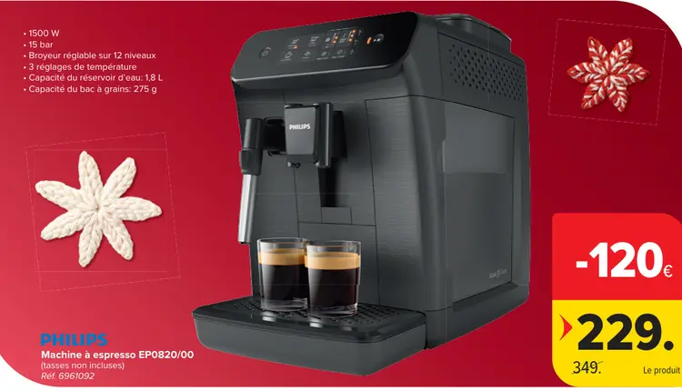 Offre: Machine à espresso EP0820/00