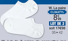 Offre: W. La paire