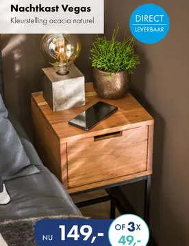 Aanbieding: Vegas bijzettafel