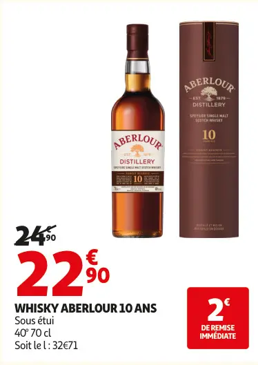 Offre: Whisky ABERLOUR 10 ans