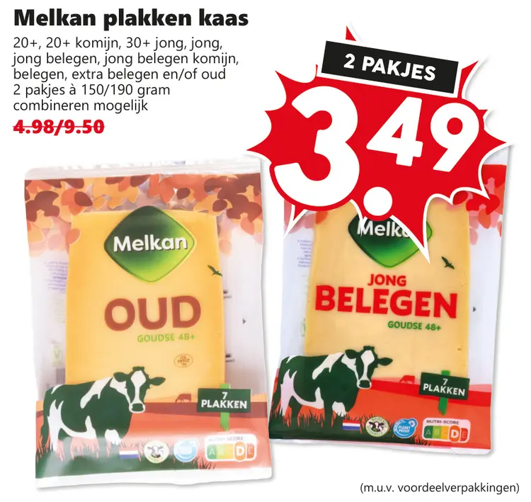 Aanbieding: Plakken kaas