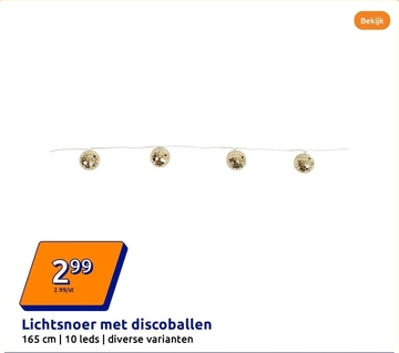 Aanbieding: Lichtsnoer met discoballen