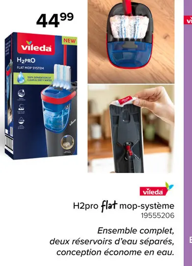 Offre: H2pro flat mop-système