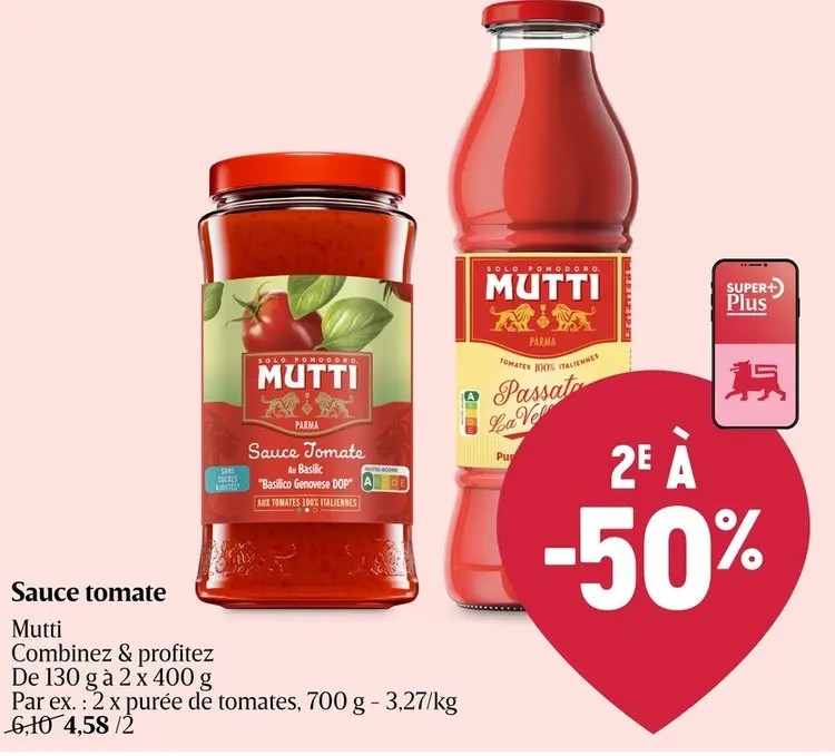 Offre: Sauce tomate