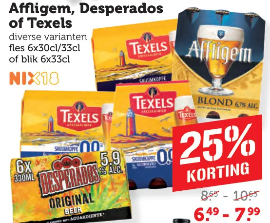 Aanbieding: Affligem, Desperados of Texels