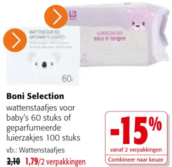 Promotie: Wattenstaafjes voor baby's