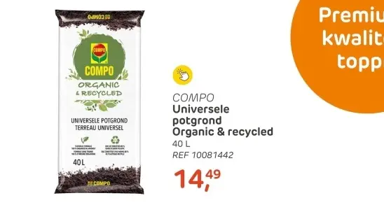 Promotie: Universele potgrond Organic & recycled
