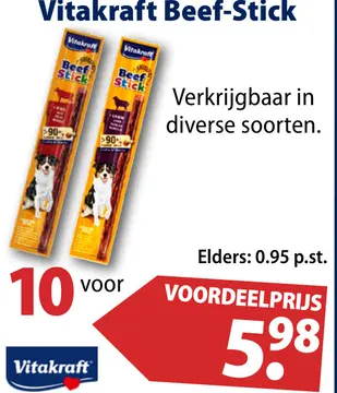 Aanbieding: Vitakraft Beef-Stick