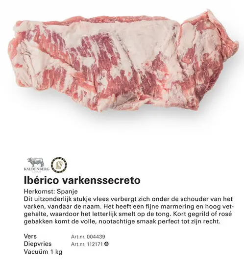 Aanbieding: Ibérico varkenssecreto