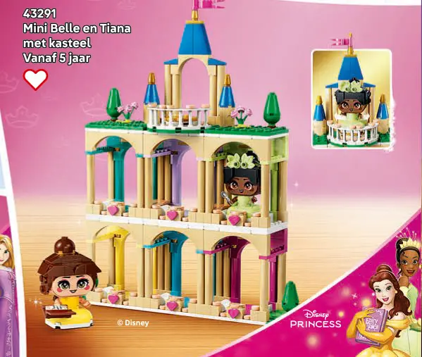 Aanbieding: Mini Belle en Tiana met kasteel