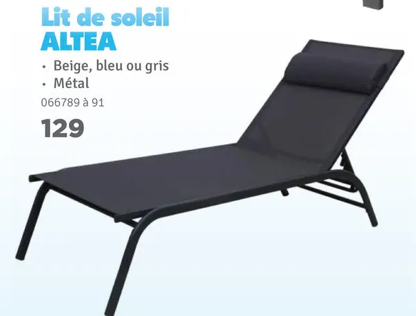 Offre: Lit de soleil ALTEA