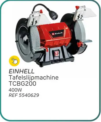 Aanbieding: Einhell tafelslijpmachine tcbg200 400w