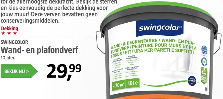 Aanbieding: Wand- en plafondverf
