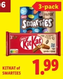 Aanbieding: KitKat of Smarties