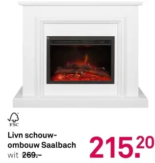 Aanbieding: Livn schouw-ombouw Saalbach wit