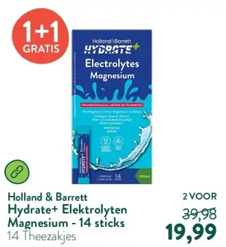 Aanbieding: Hydrate+ Elektrolyten Magnesium