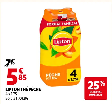 Promotie: Thé pêche