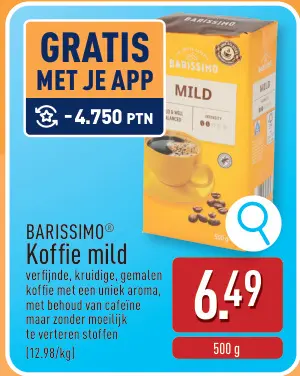 Promotie: BARISSIMO® Koffie mild