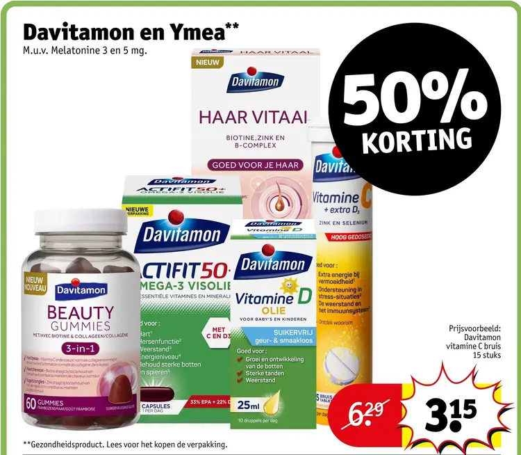 Aanbieding: Davitamon en Ymea