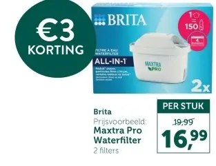 Aanbieding: Brita Maxtra Pro Waterfilter