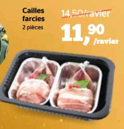 Offre: Cailles farcies