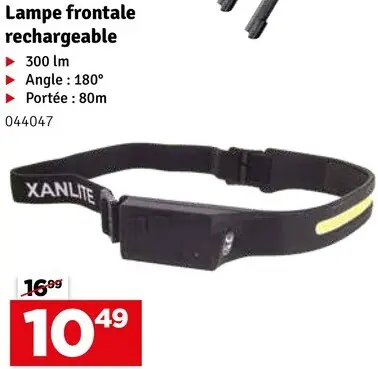 Offre: Lampe frontale rechargeable