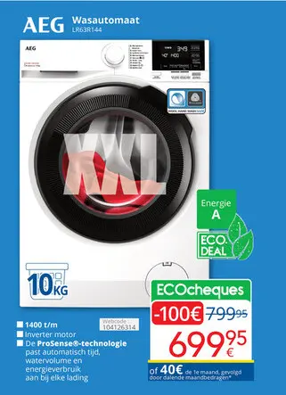 Promotie: Wasautomaat