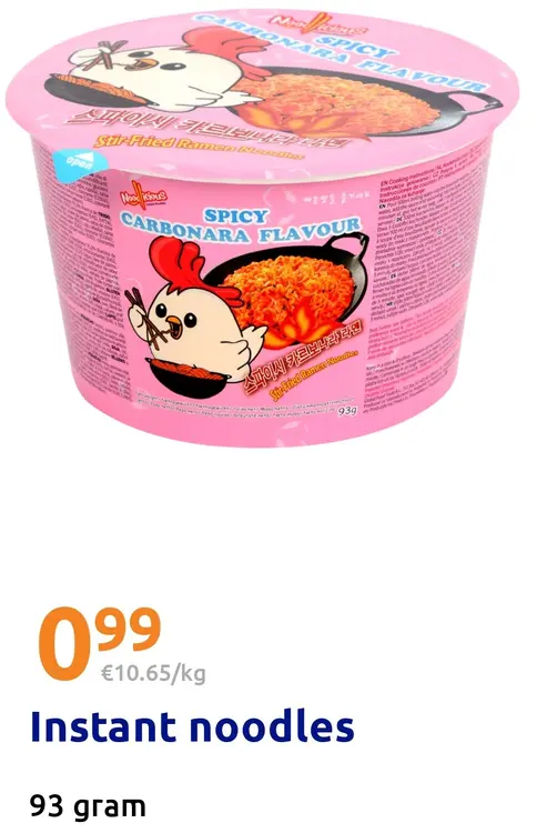 Aanbieding: Instant noodles