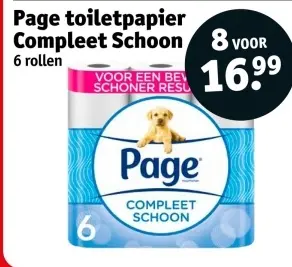 Aanbieding: Page toiletpapier Compleet Schoon