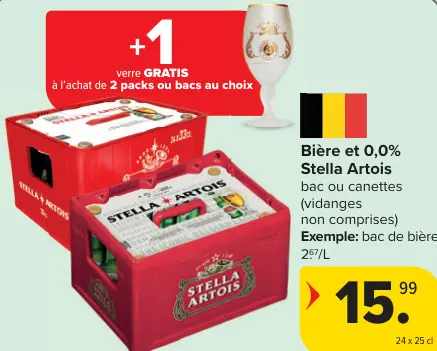 Offre: Bière et 0,0% Stella Artois