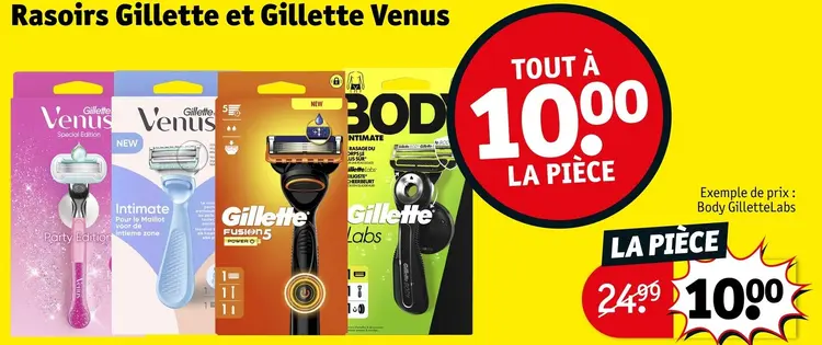 Offre: Rasoirs Gillette et Gillette Venus