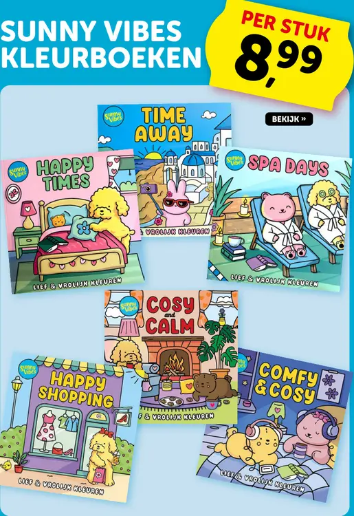 Promotie: Sunny Vibes Coloring Books