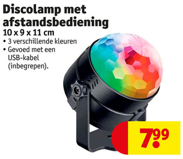 Aanbieding: Discolamp met afstandsbediening