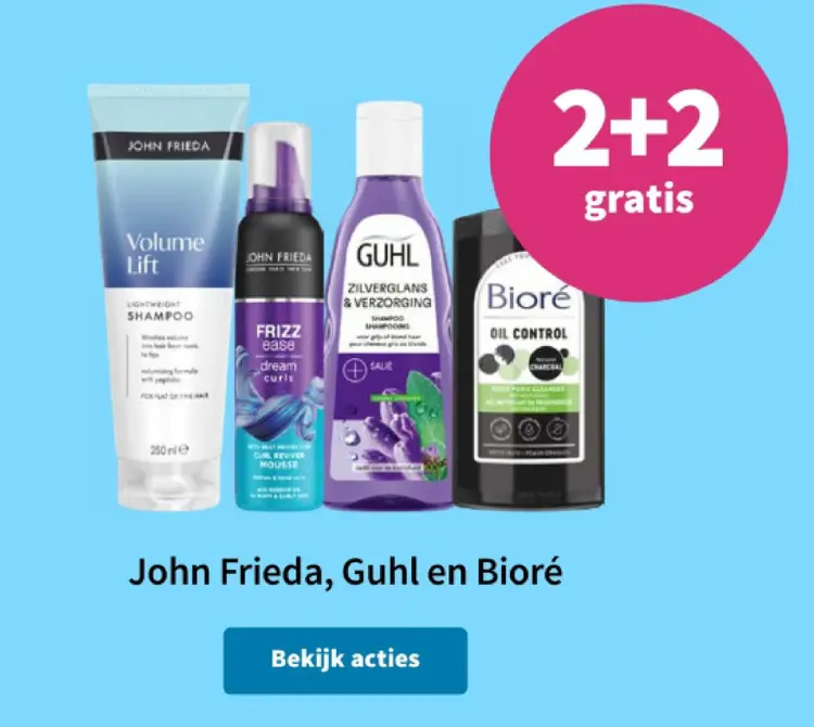 Promotie: John Frieda, Guhl en Bioré