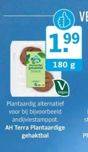 Aanbieding: AH Terra Plantaardige gehaktbal