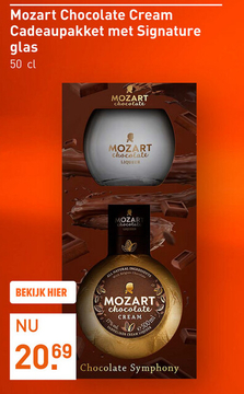 Aanbieding: Mozart Chocolate Cream Cadeaupakket met Signature glas 50CL Overig