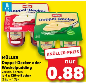 Aanbieding: Doppel-Decker oder Wackelpudding